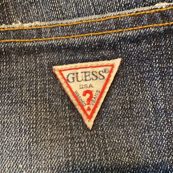 Guess High-Waisted Ripped Jean Shorts - Picture 3 of 7